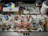 Tee Uhr, Entwicklung auf Breadboard
