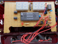 Digitaler Wecker, Prototyp auf Lochrasterplatine