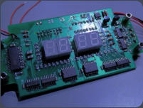 Tee Uhr, fertiges, bestücktes PCB